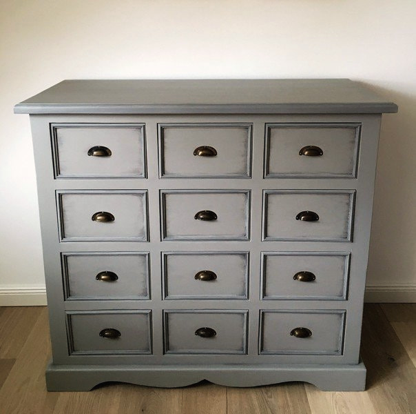 Apothekerschrank – Taubengrau