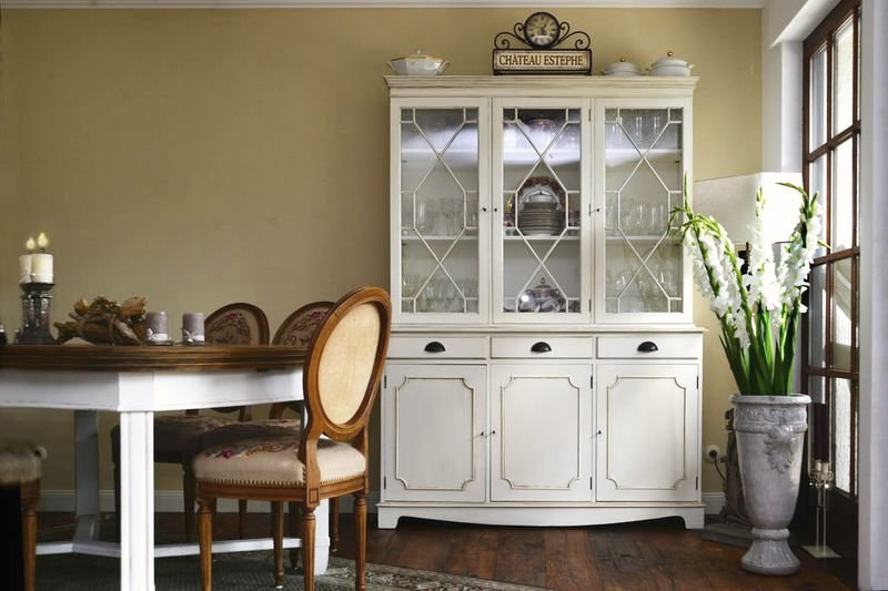 Vitrine – Landhausweiß