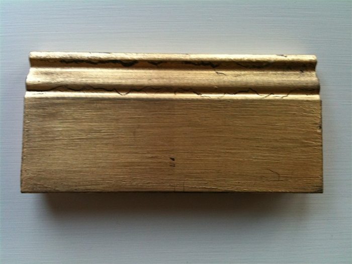 Musterbrett: Blattgold, Vergoldung